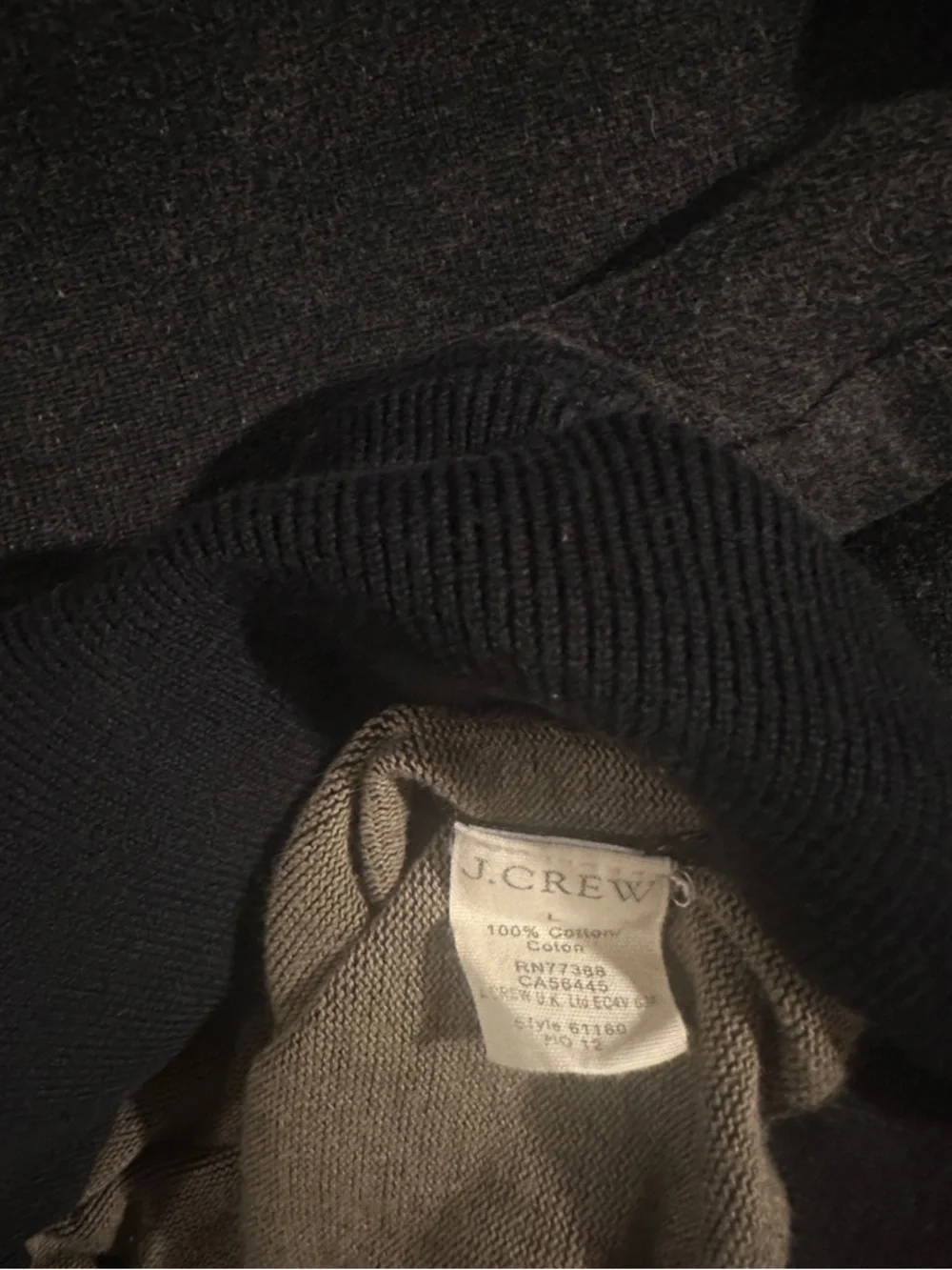 VTG Y2K J.Crew Cotton Crewneck Sweater Size Men’s Large